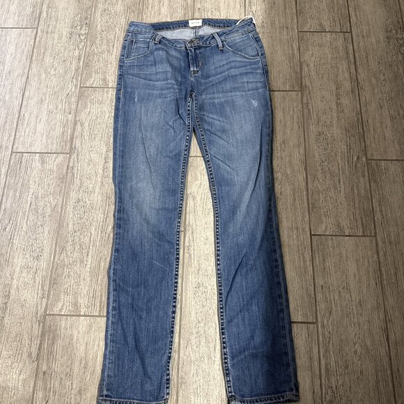 Hudson Triangle Flap Pocket Blue Denim Mid-Rise Jeans Women Size 25 NWT! - Picture 10 of 10